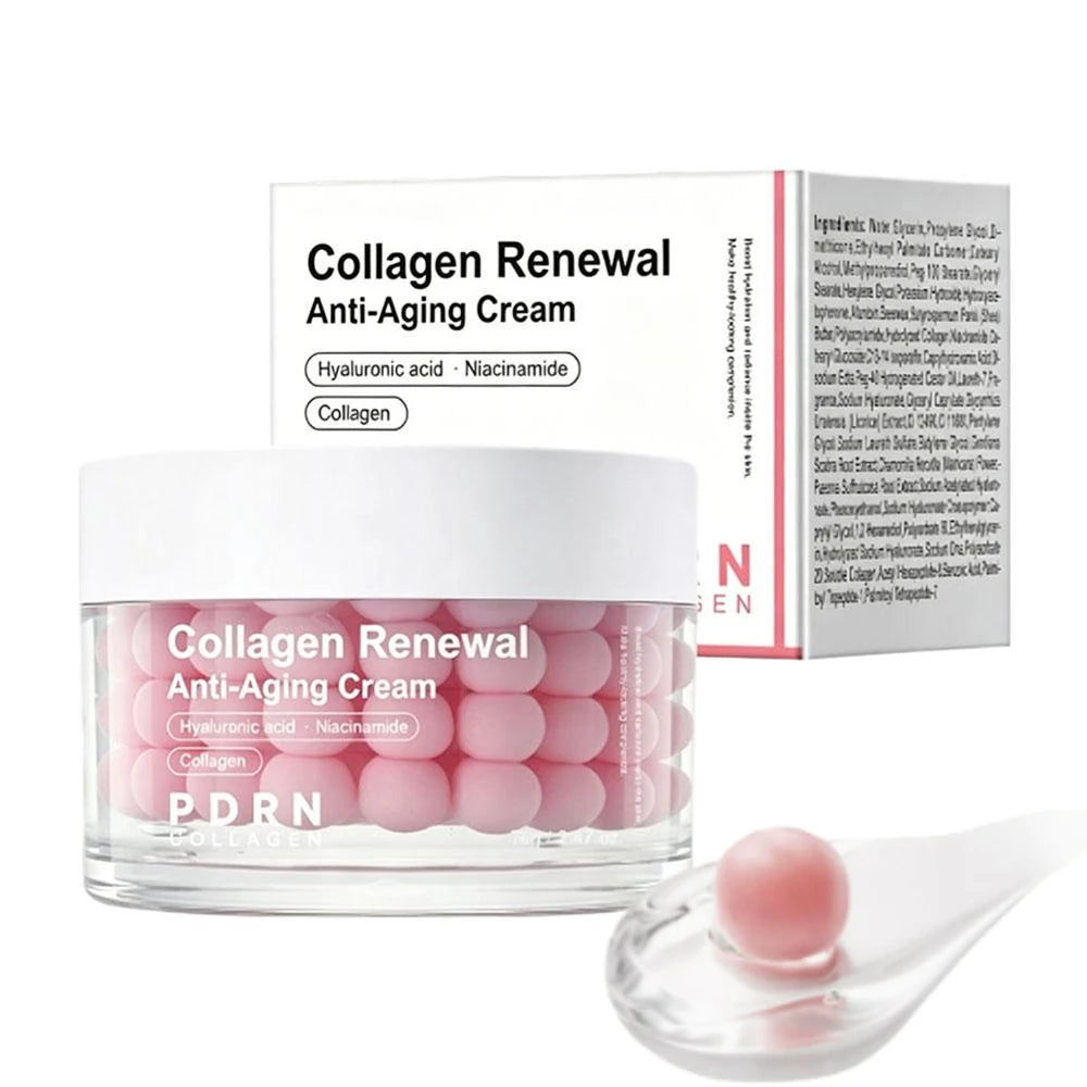 PDRN Pink Collagen Renewal Anti-Aging Cream Capsule Facial Cream Moisturizing Firming Enhance Skin Elasticity for All Skin Types Oasis Select