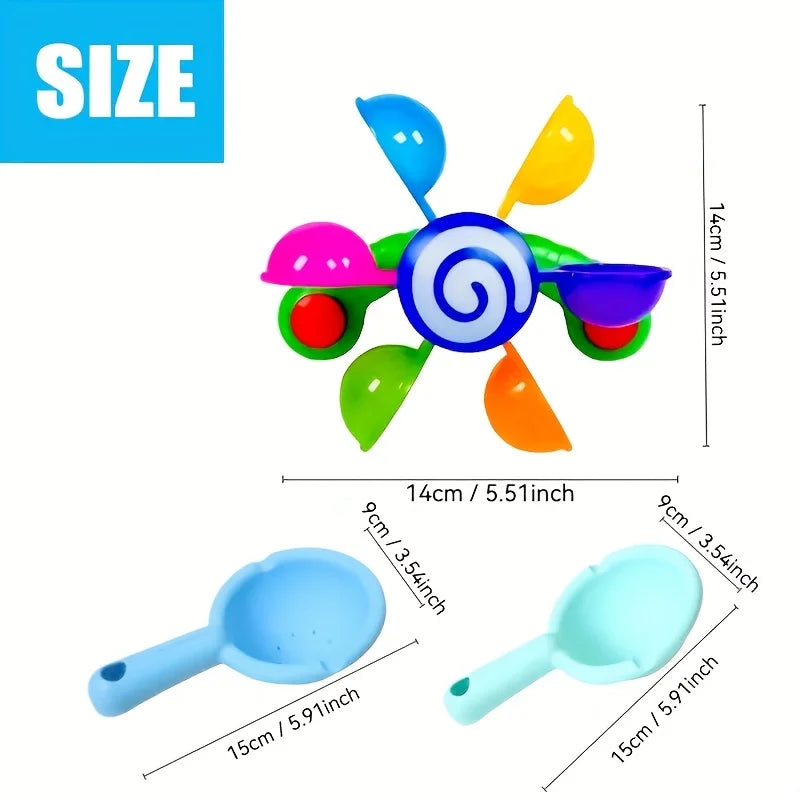 1pc Spinning Bath Toy Windmill, Fun Bathtime Sensory Play for Baby Boys & Girls, Ideal Birthday Christmas Gift,Baby Bath Toy Oasis Select