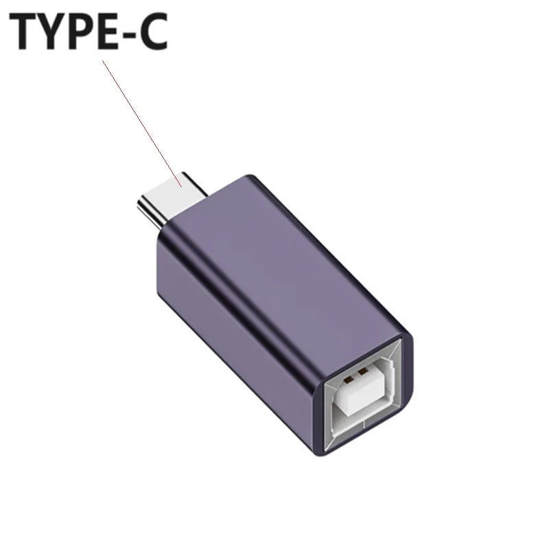 USB-A/Mini/Micro/Type-C to USB-B Female Adapter Connectors Mini Micro USB Type-c to Printer Female Scanner Adapter connector Oasis Select Type-C male