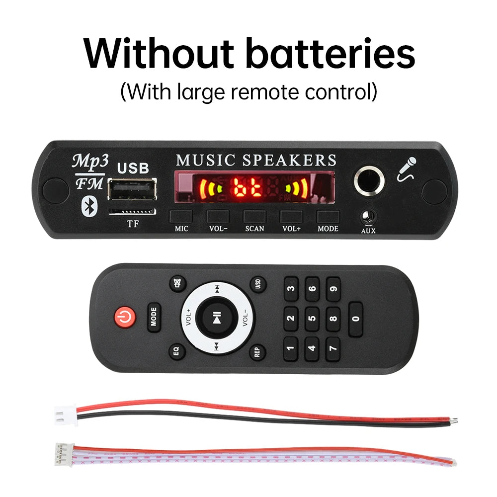 DC 12V Bluetooth 5.0 MP3/WMA/WAV/FLAC/APE Audio Decoder Board With Remote Control Without Amplifier For Car Music Player Oasis Select Type B