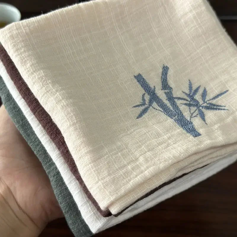 Cotton tea towel thickened suction tea cloth set high-grade double-layer tea table pot cleaning cloth Oasis Select