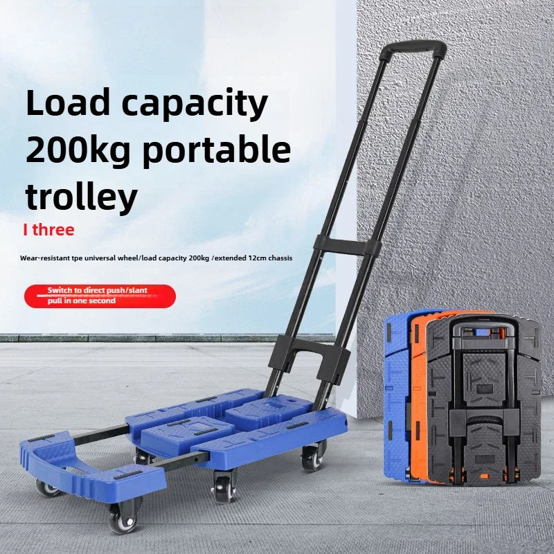 Multi-functional Folding trolley hand-pulled cart flatbed truck portable cargo handling Oasis Select