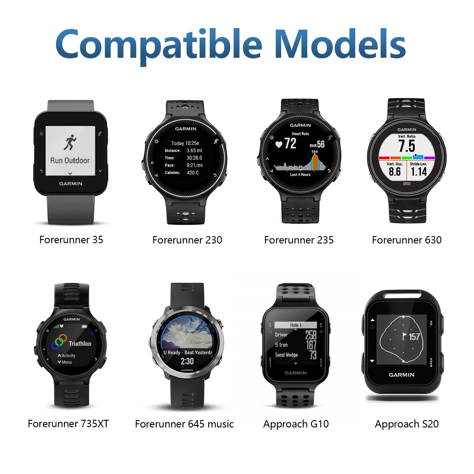 USB Charging Cable for Garmin Forerunner 35 235 645 Approach Smartwatch Charging Cable Oasis Select