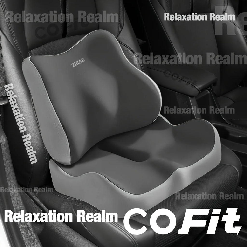 Memory Foam Car Seat Cushion Lumbar Support Pillow Soft Elastic Office Chair Pad Seat Cushion Suit for Desk Office Use Oasis Select