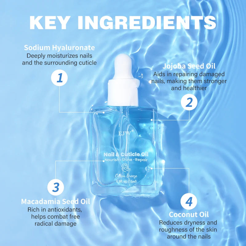 Ocean Breeze Cuticle Oil – Repairs & Strengthens Nails Overnight Cuticle Oil Treatment Oasis Select