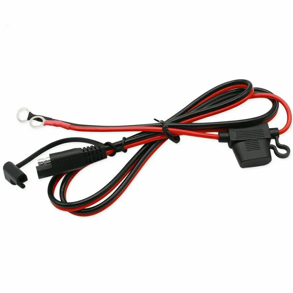Charger Cable For Motorcycle Battery Terminal To SAE Quick Extension Cable With 10A Fuse O Connector Battery Charger Adapter Oasis Select