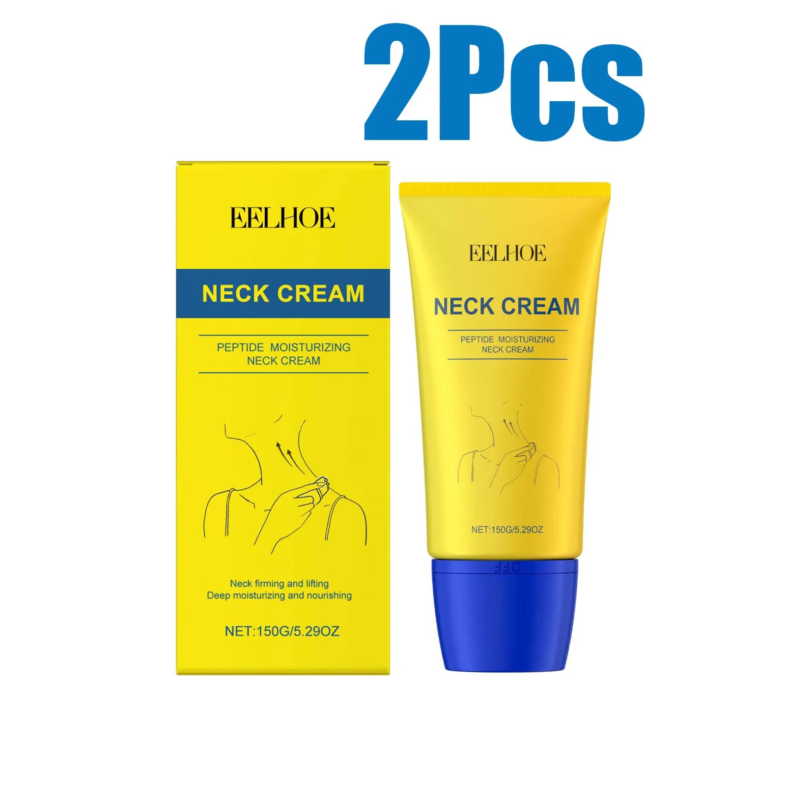 EELHOE Firming Neck Cream – Anti-Aging Lifting & Tightening Neck Firming Cream Oasis Select 2 x 150g Boxed
