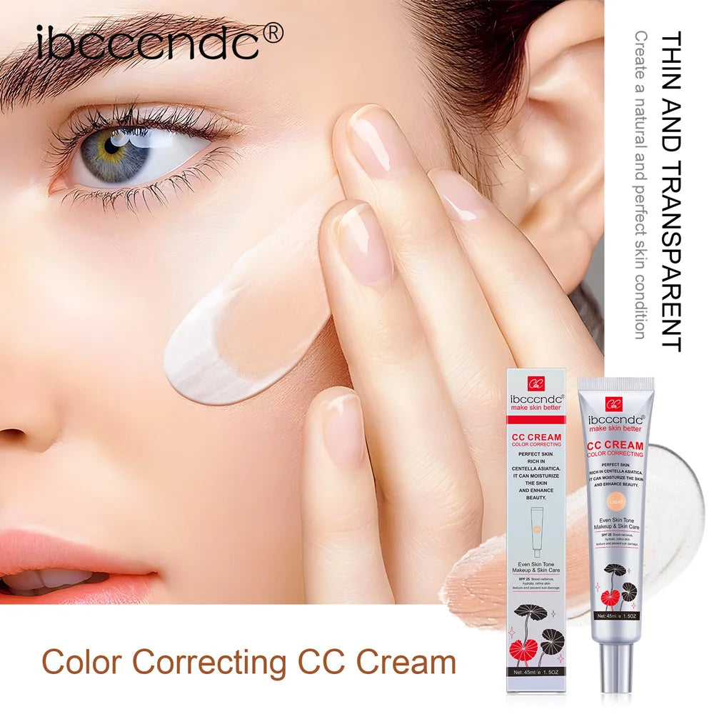 Correcting CC Cream Moisturizing Waterproof Anti-sweat Makeup Before Concealer Lasting Women Makeup Protect Skin Make Oasis Select
