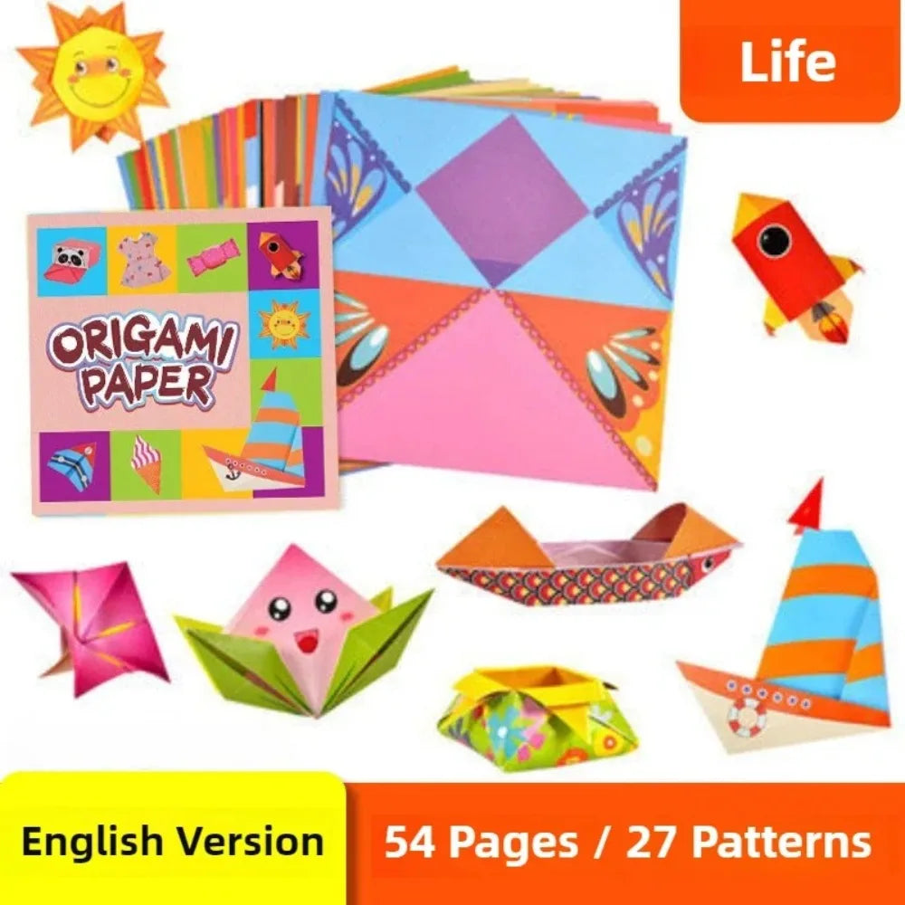 54 Montessori toys, handmade DIY toys for children, 3D cartoon animal origami, handmade paper art Oasis Select Life-world