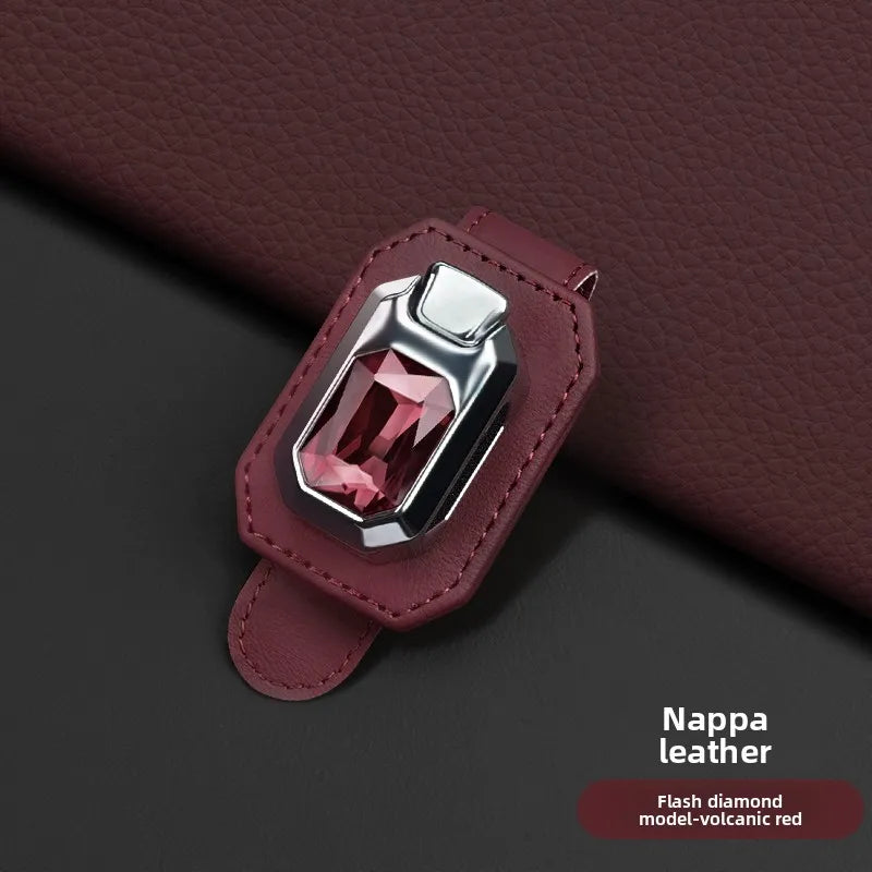 NAPPA Leather Car Sun Visor Glasses Clip – Universal Fit