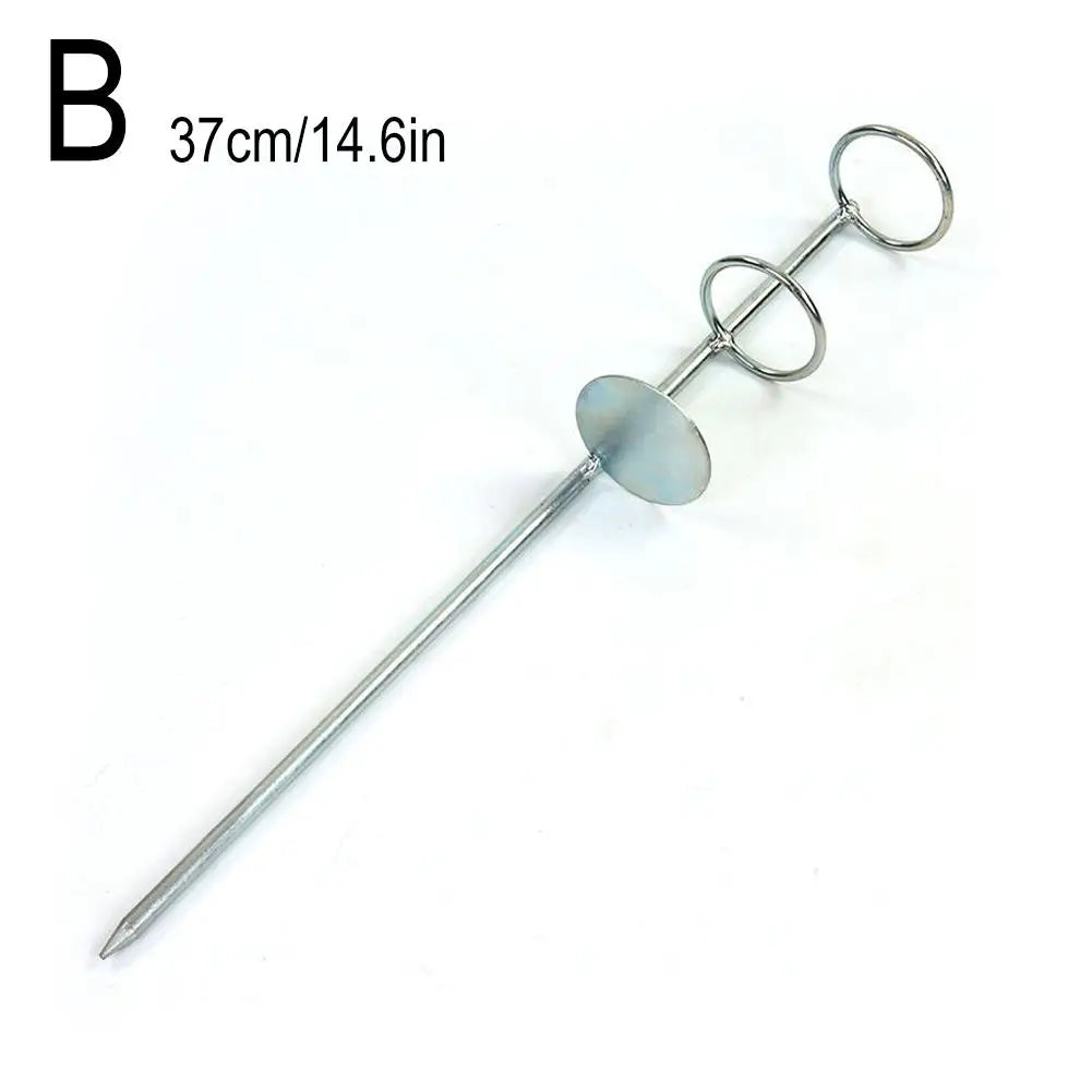 Sea Rod Holder Casting Rod Ground Plug 30/37/47cm Holder Simple Outdoor Fishing Rod Holder Double Circle Ground Plug Holder Oasis Select 14.6in