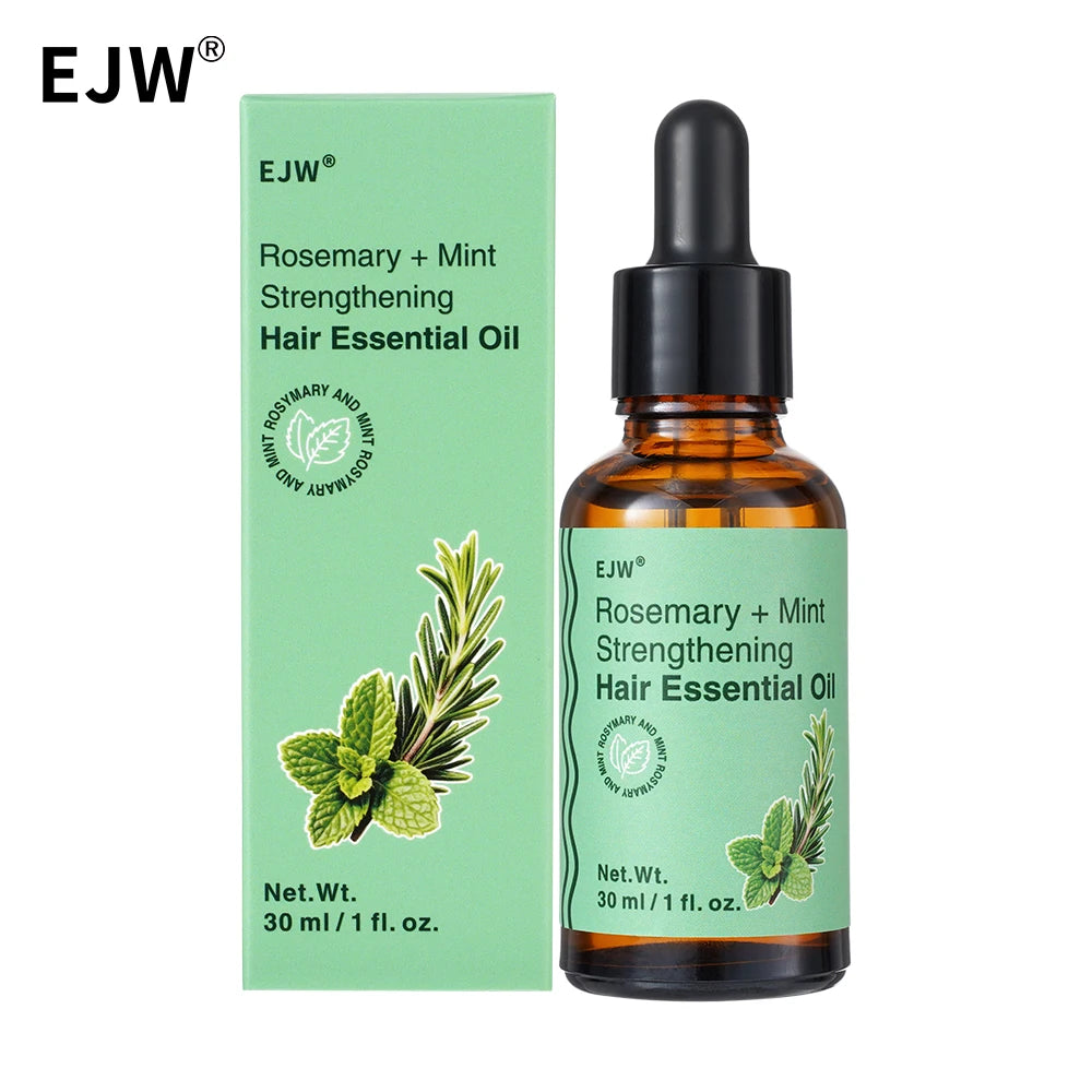 Rosemary & Mint Hair Oil - Stronger and Healthier Hair, for Dry Damaged Hair, Frizzy or Color Treated,Hair care essential oil. Oasis Select Hair Oil
