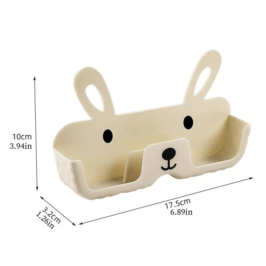 Sunglasses Organizer Wall Wall-Mounted Glasses Rack No Drilling Rabbit-shaped Sunglass Rack for Home Wardrobe Vanity Bedroom Oasis Select