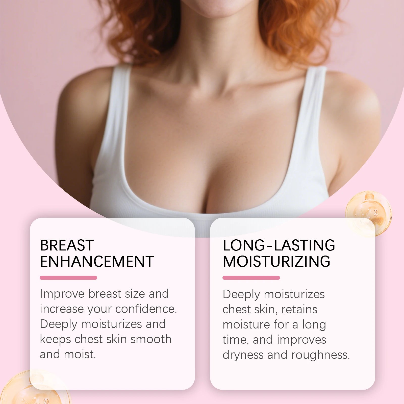 OceAura Breast Massage Oil Improve Skin Firmness Shape Breast Contours Enhance Body Curves Nourish Breast Skin Elasticity Oasis Select