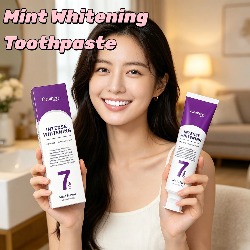 Natural Cooling Mint Teeth Whitening Toothpaste Deep Clean Plaque Yellow Teeth Remover Fresh Long Lasting Breath Daily Oral Care Oasis Select