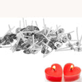 50/100Pcs Tea Light Candle Wicks, 1.02 inch Pre-Waxed Wick with Base, Pre-Waxed Wicks for Soy Wax Candle Making Oasis Select 200pcs