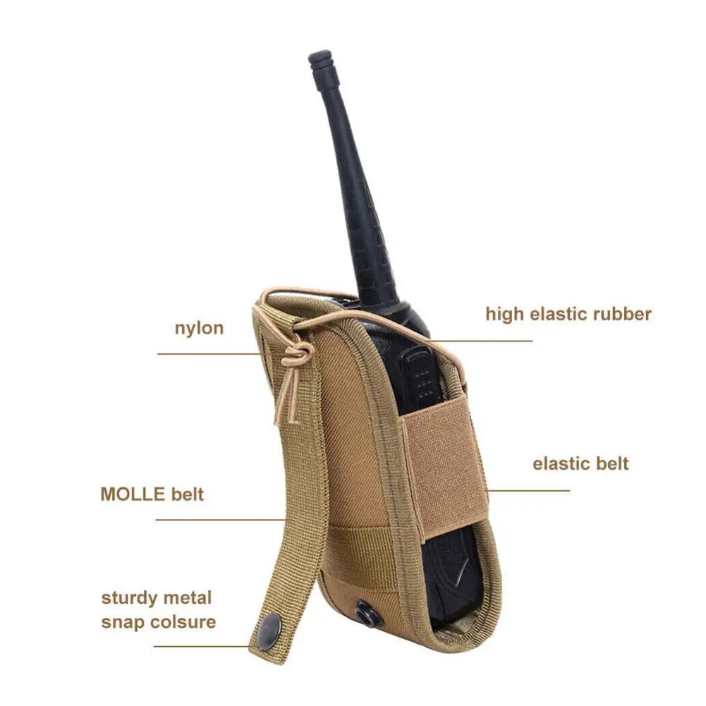 Tactical MOLLE Walkie Talkie Pouch | Outdoor Radio Holster