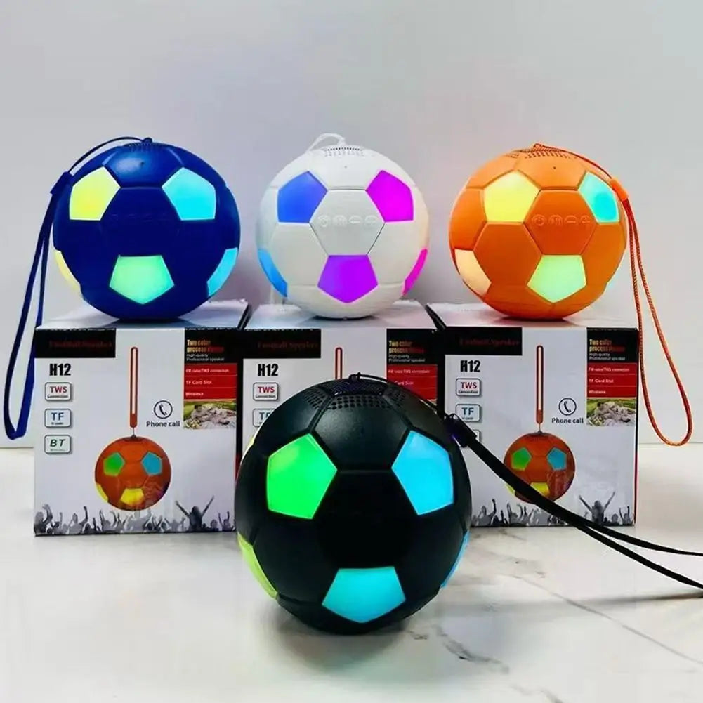 Football-Shaped RGB Bluetooth 5.3 Speaker – 360° Surround