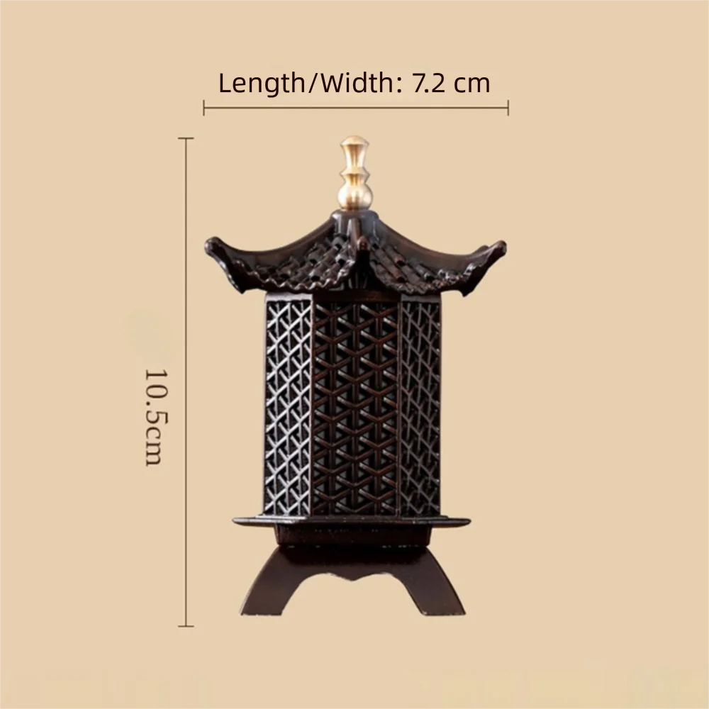 Chinese Style Zinc Alloy Incense Burner | Aromatherapy Holder