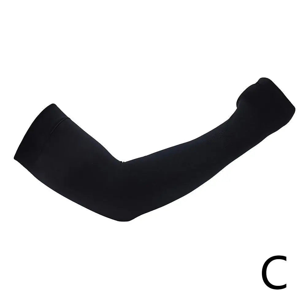 1 Pair Summer Sunscreen Sleeves Ice Silk Men's Plus Size Arm Protection UV Protection Gloves Arm Sleeves Quick Dry Arm Warmer Oasis Select C finger protect