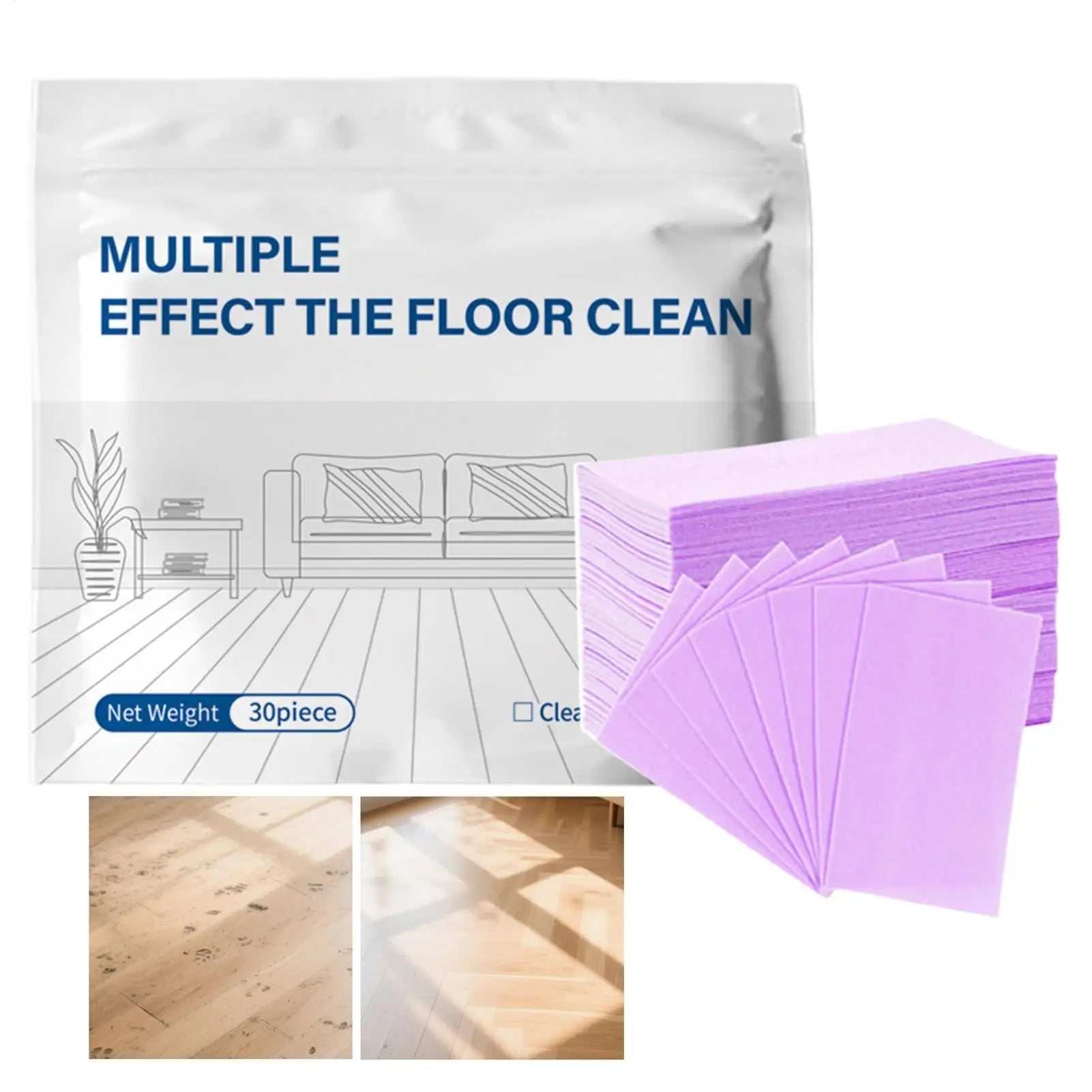 30Pcs Floor Cleaning Tablets Cleaner For Hardwood Laminate Tile & RV Walls Deodorization Shower Floor For Slippery Floor Clean Oasis Select