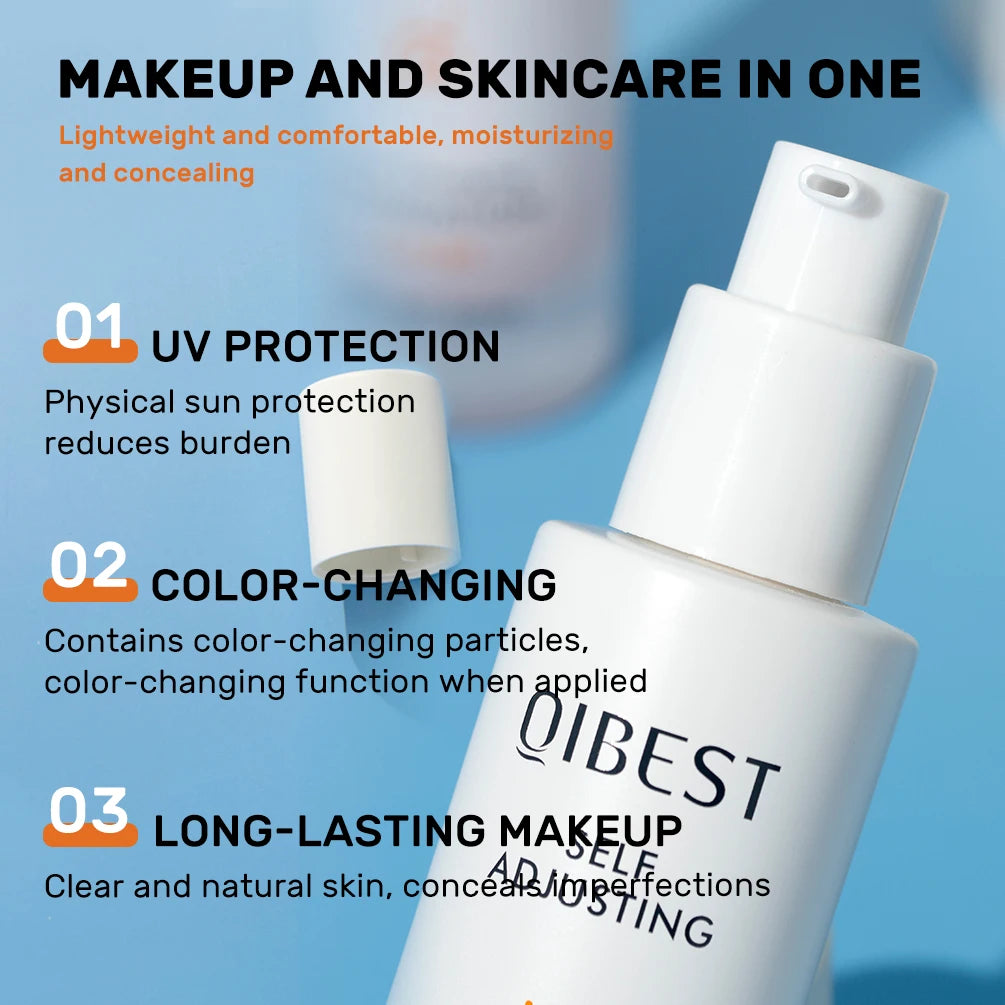 QIBEST Color Changing Foundation SPF 30+ | Hydrating Long Wear