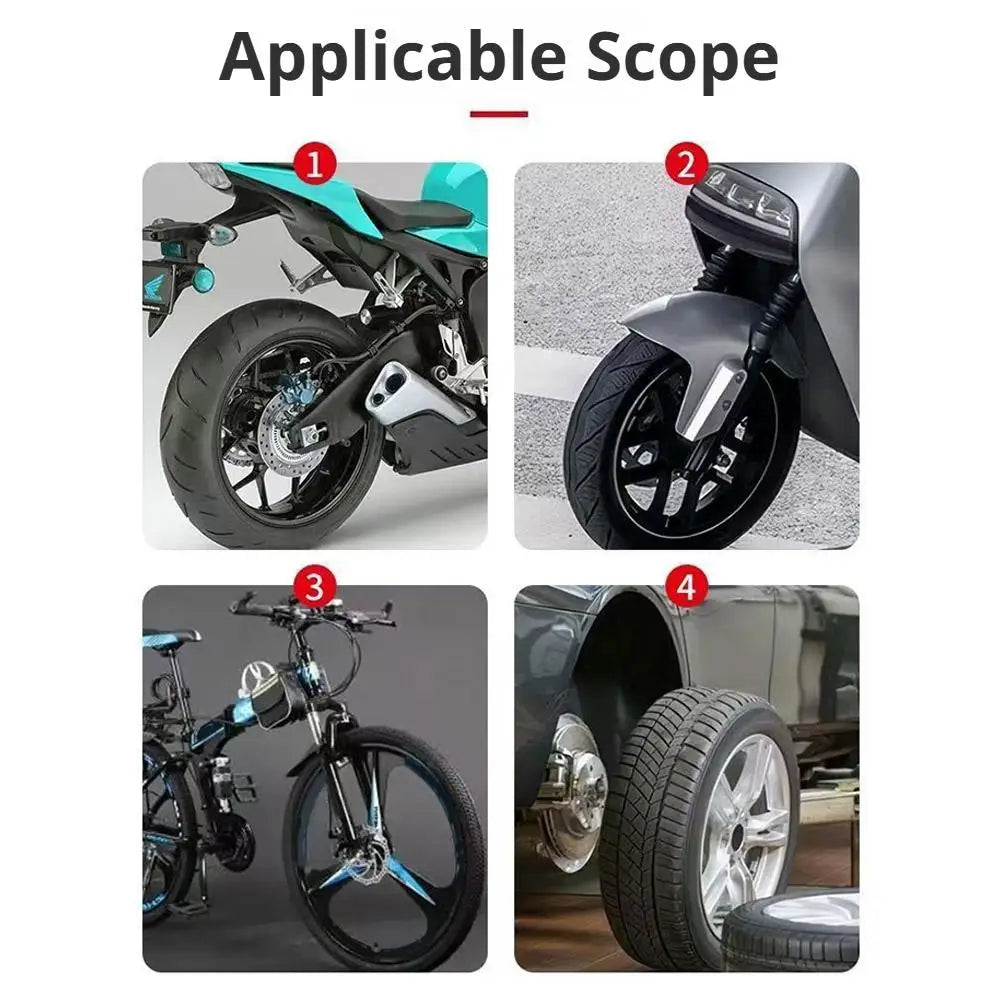 Tire Iron Spoon Lever Kit for Motorcycle, Bike & Scooter