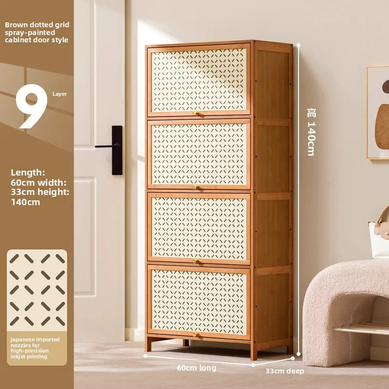 Shoe rack multi-layer household door indoor good-looking entrance dust-proof shoe cabinet rental house shoe rack Oasis Select Nine floors 60