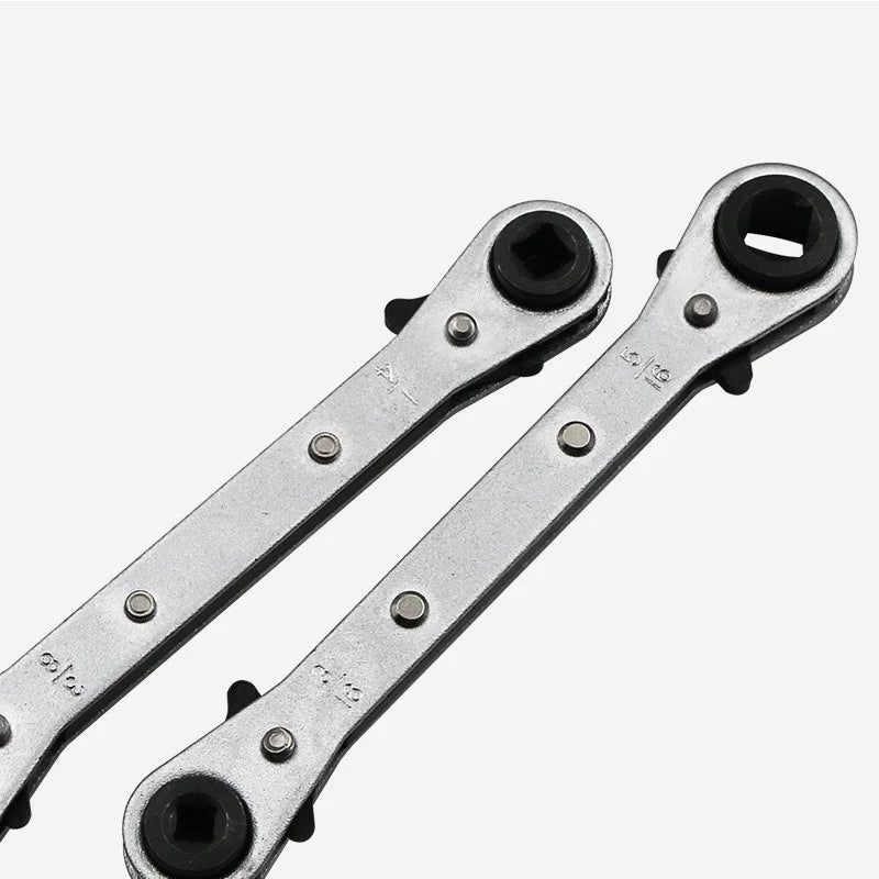 4-in-1 Refrigeration Ratchet Wrench 1/4 3/8 3/16 5/16Inch Port Valve HVAC Tool CS for Use on Compressors with Access Valves Oasis Select