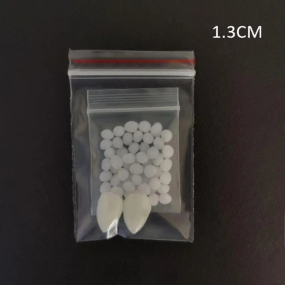 Resin Vampire Fangs with Adhesive – Halloween Fake Teeth DIY