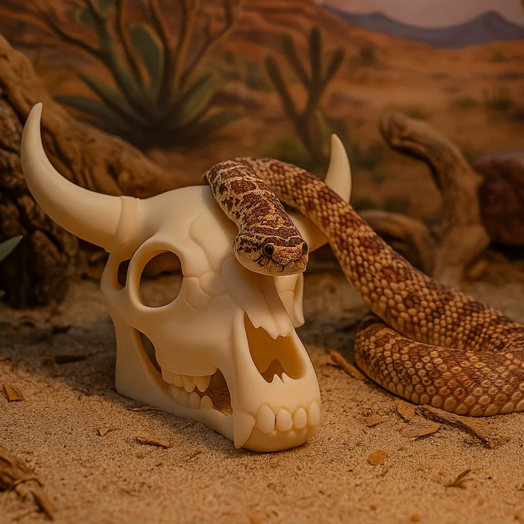 Snakes Lizards Spiders Turtles Habitats Reptiles Cave Decorations Cow Head Bones Reptiles Hidden In Caves Waterfowl Decorations Oasis Select