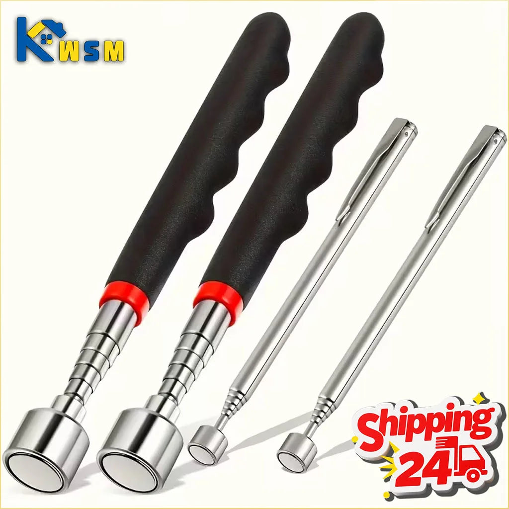 1/3/5PCS Telescopic Magnetic Pickup Tool with LED Light Extendable Metal Magnet Stick for Auto Repair and Metal Parts Retrieval Oasis Select