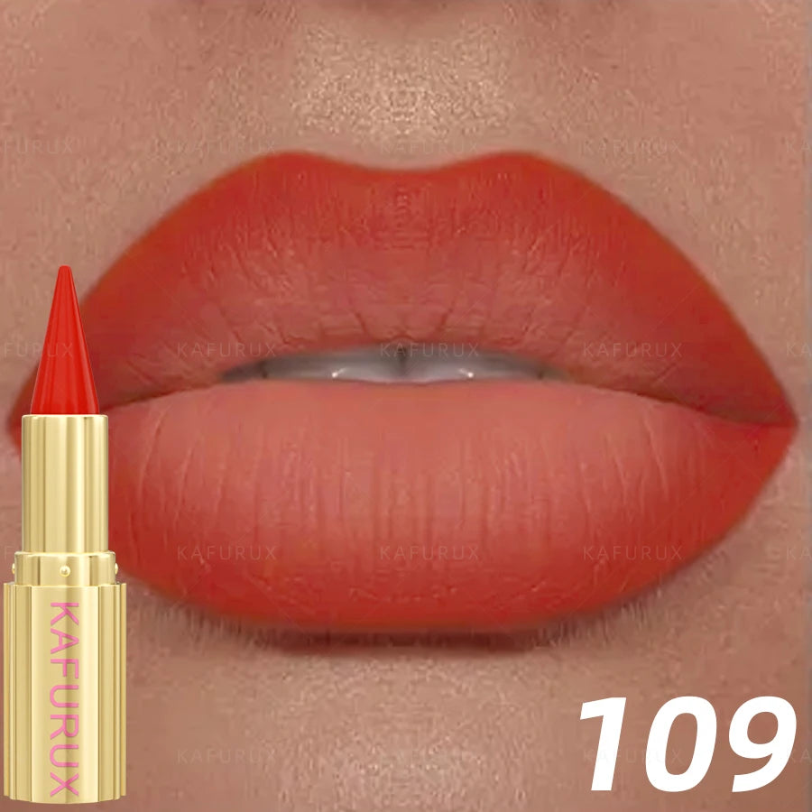 KAFURUX 9-Color Matte Lipstick & Lip Liner Pen | Velvet Finish