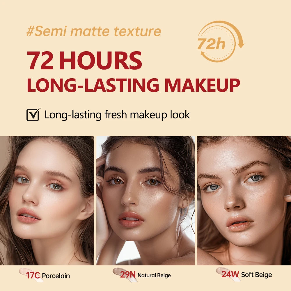Bb Cream With Air Cushion Foundations Makeup High Coverage Foundation Waterproof Long Lasting Base Whitening Makeup Base Makeup Oasis Select