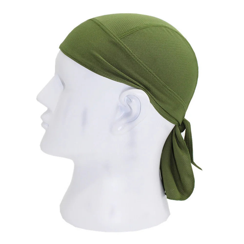 Quick-Dry Cycling Cap & Headband Bandana | UV Protection Cycling Headband Cap Oasis Select green