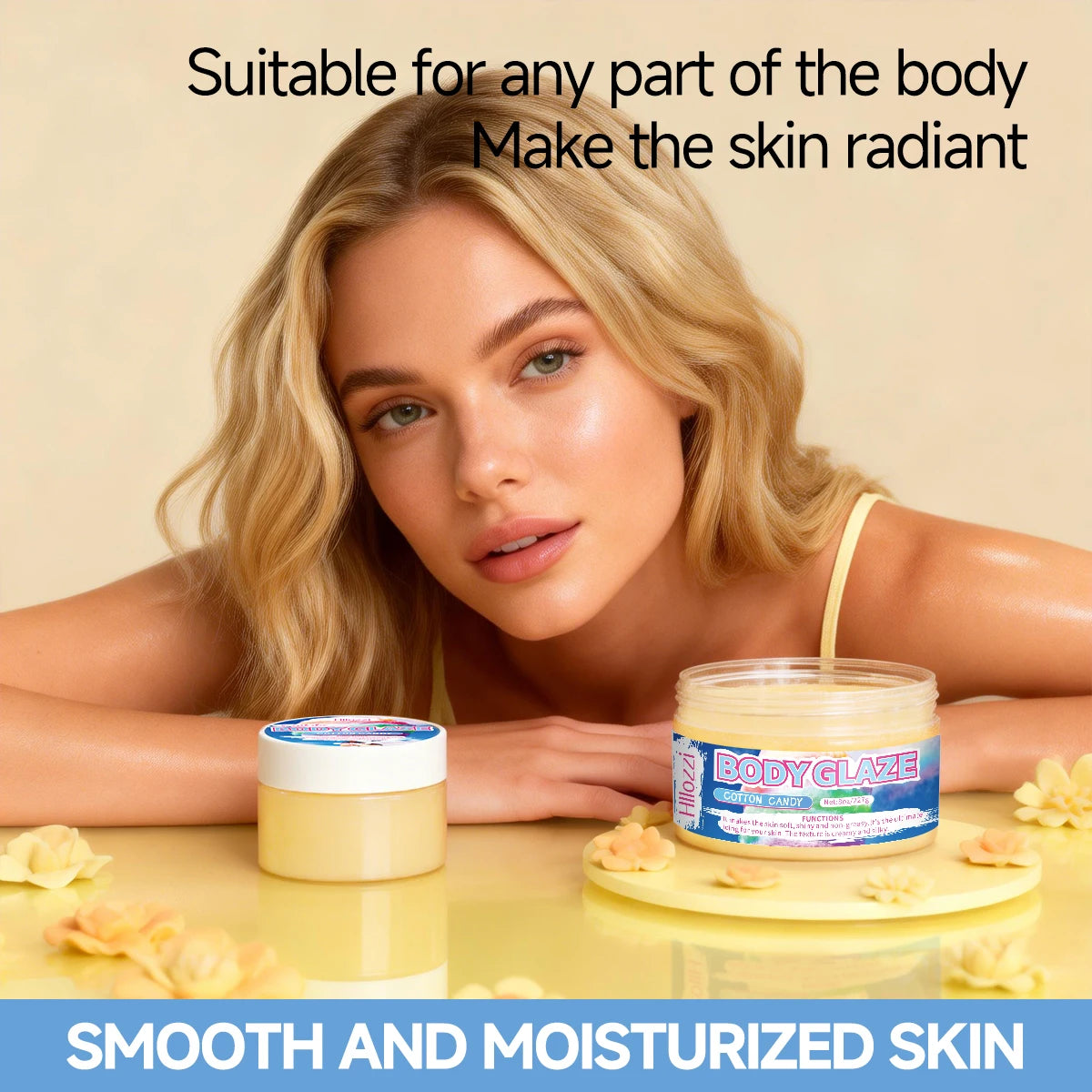 8oz 2oz body glaze marshmallow Moisturizes, protects, and repairs the skin make the skin appear lighter, brighter Oasis Select