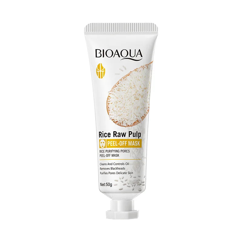 White Rice Face Peeling Mask – Blackhead Removal & Anti-Aging Peel-Off Face Mask Oasis Select 1pcs
