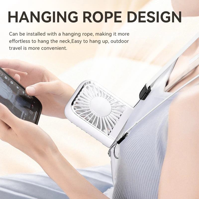 URGGU Semiconductor Cooling Pocket Fan | Power Bank & LED Display