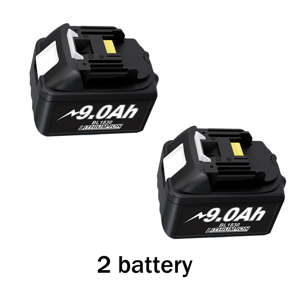 Battery 18V For Makita BL1860 BL1850B BL1850 BL1840 BL1830 Screwdriver Battery Charger 18V Replacement Power Tool Batteries lxt Oasis Select 2 battery 9.0Ah