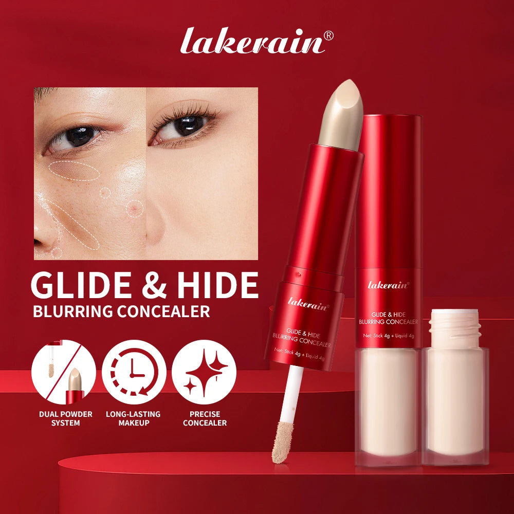 Glide Blurring Conceal 2 In 1 Creamy Liquid Long-lasting Full Coverage Corrector Lightweight Conceals Waterproof Base Makeup Oasis Select