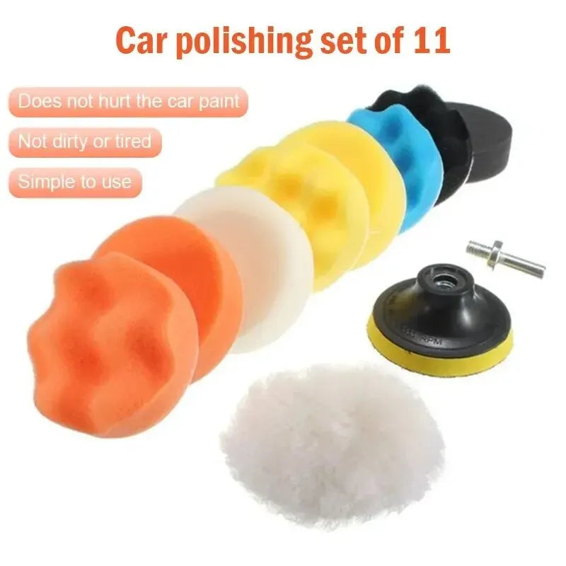 Polishing Sponge Plate Set Imitation Plush Waxing Angle Grinding Cleaning Sponge Wheel Car Beauty Set Electric Drill Polishing Oasis Select