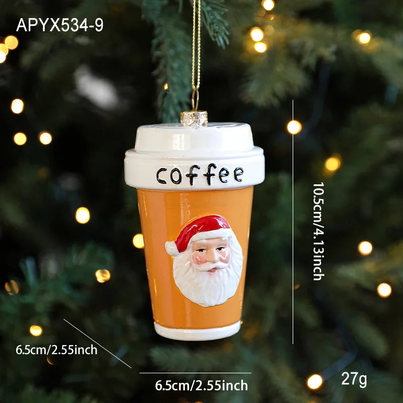 Gingerbread Man Christmas Tree Hanging Ornament Plastic Cute Holiday Pendant For Kids And Adults Home Table Mantel Party Decor Oasis Select Coffee