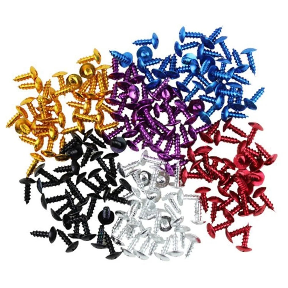 30PCS M5x16 Self-Tapping Screws Aluminum Alloy Universal Motorcycle Screws Colorful Motorbike Fairing Screws Oasis Select