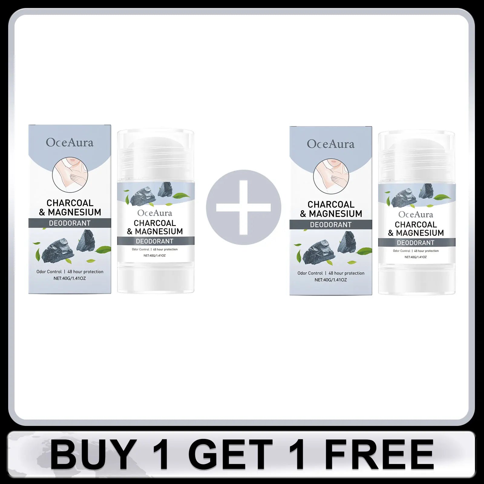 Charcoal Deodorant Stick for Armpit Long Lasting Freshing Sweat Eliminate Bad Smell Anti Odor Remover Smooth Underarm Deodorant Oasis Select Buy 1 Get 1 Free