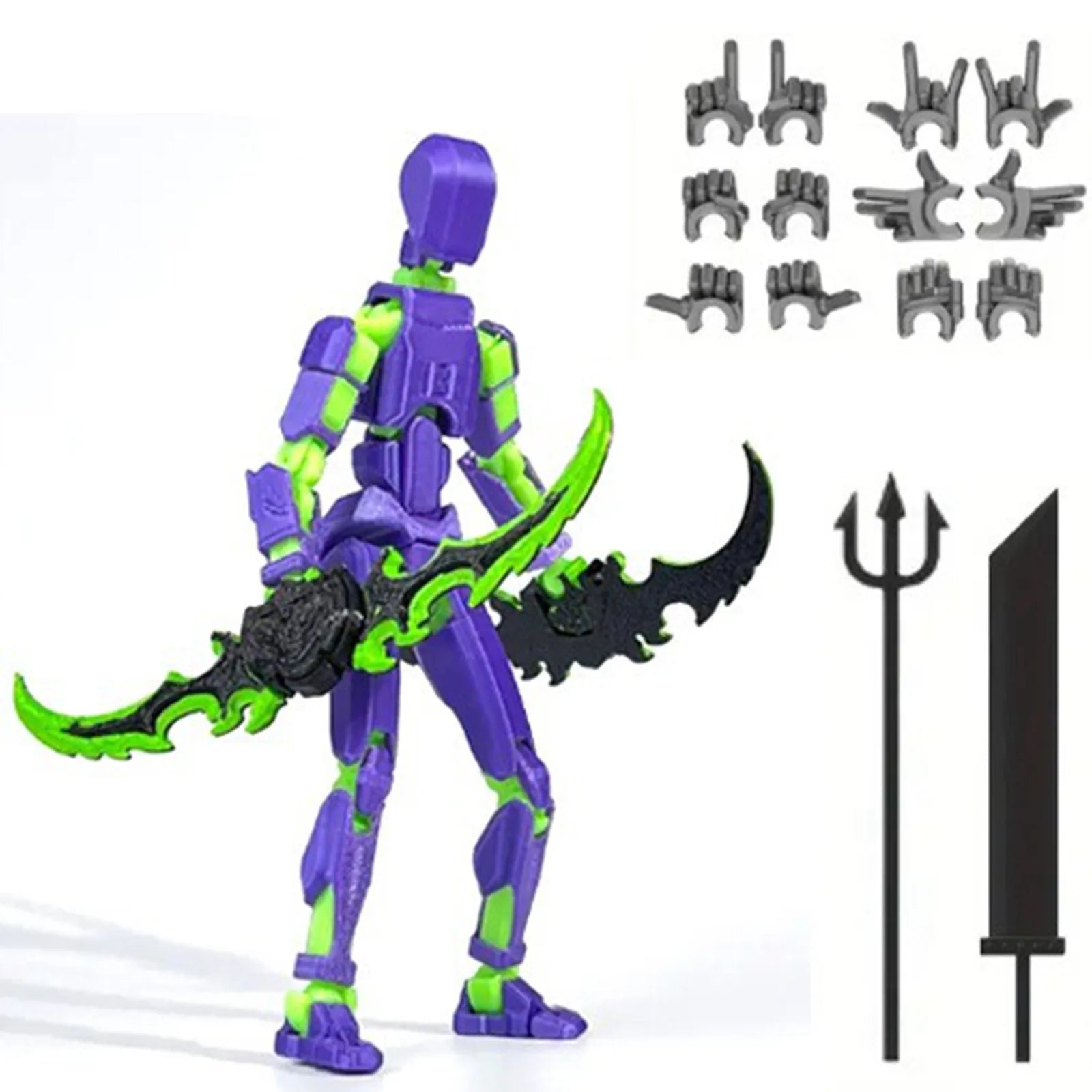 Lucky 13 3D Printed Movable Robot Action Figure & DIY Mannequin Robot Action Figure Oasis Select N One Size