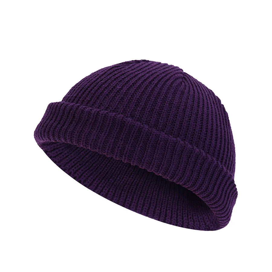 Cold hat, melon skin hat, knitted hat, short hip-hop street hat, woolen hat, men's and women's hat, street retro hexagonal hat Oasis Select 13