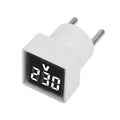 Mini Square Voltmeter AC 50V-500V Digital Voltage Tester Monitor LED Display Voltmeter Indicator Light Electrical Instruments Oasis Select White light