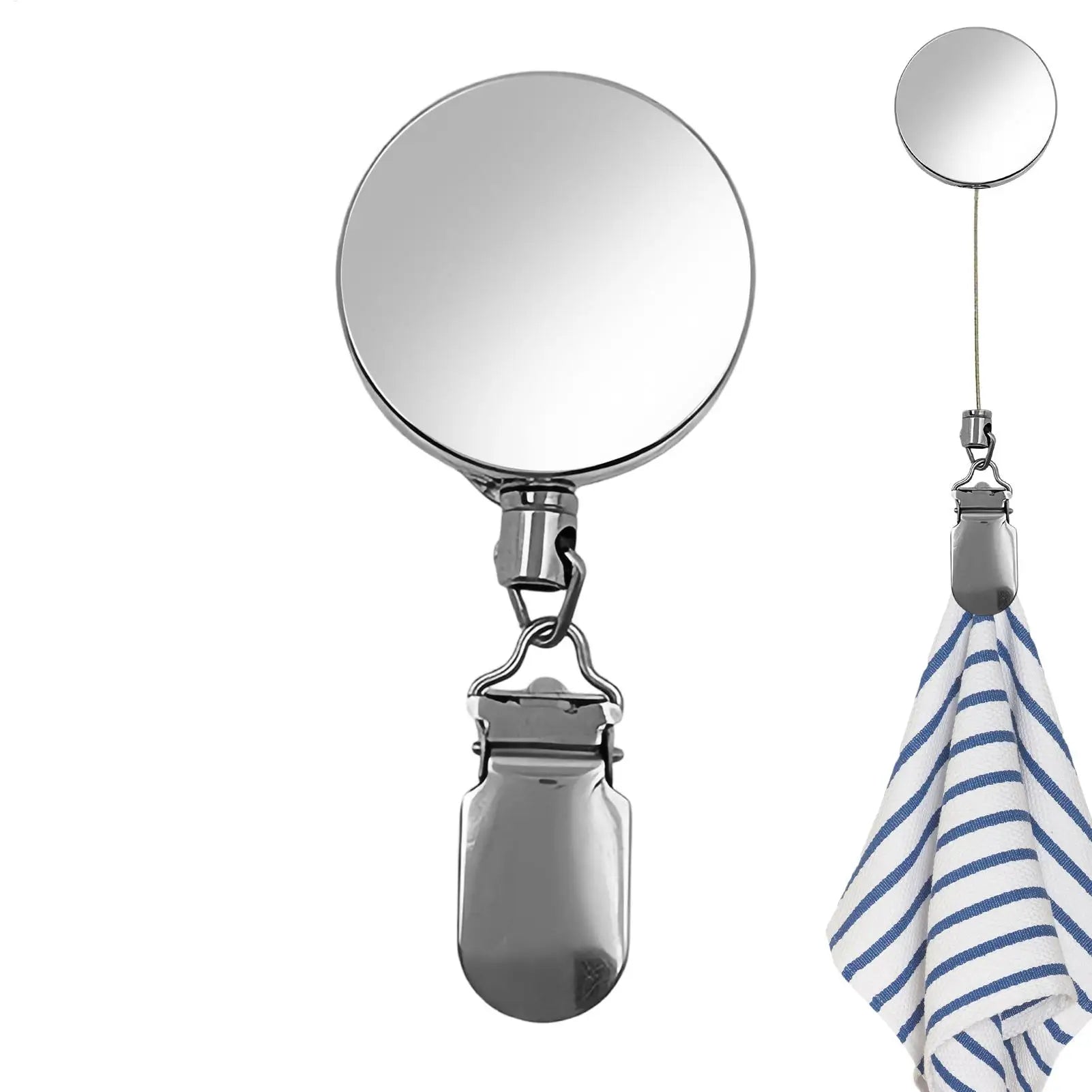Kitchen Towel Clips 1PC Automatic Retractable Towel Rack Self-Adhesive Wall-Mounted Hand Towel Holder Multifunctional Towel clip Oasis Select
