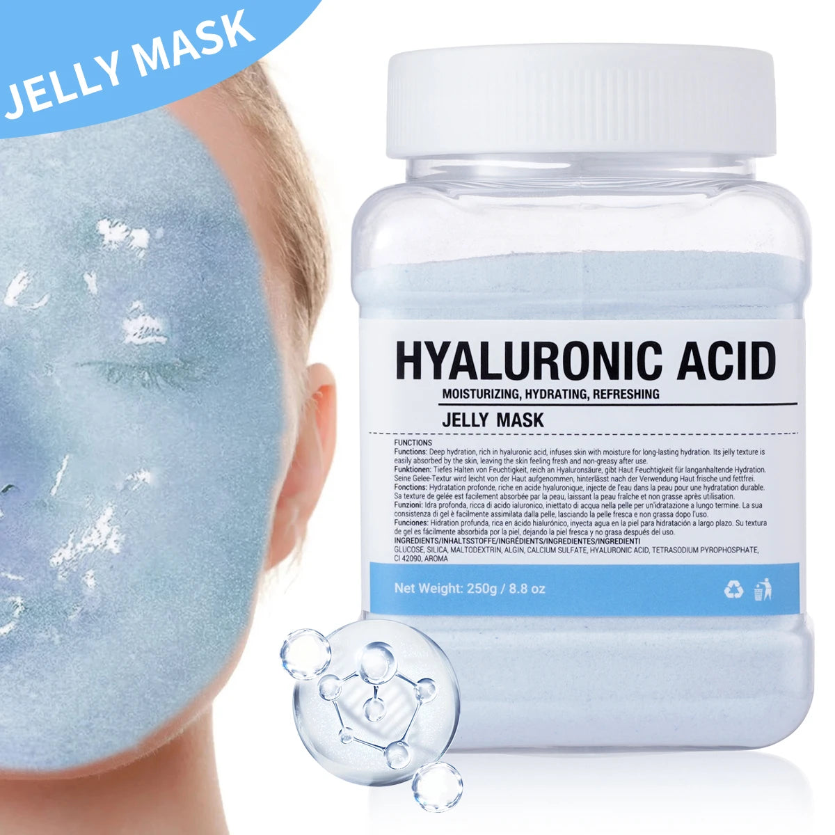 Rose Jelly Peel-Off Face Mask – Hydrating Gel Skin Treatment Peel-Off Face Mask Oasis Select