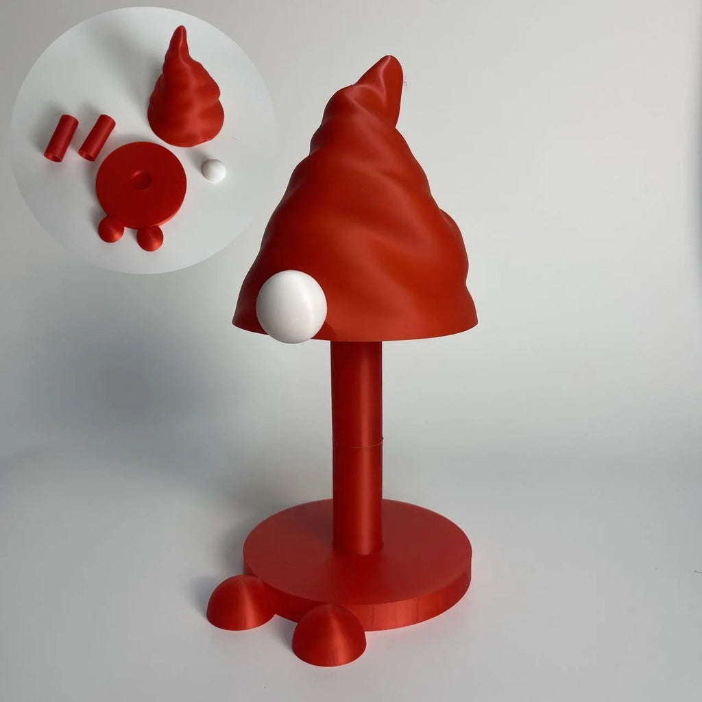 Plastic Tissue Holder Cute Christmas Decorative Tissue Holder Santa Claus Tissue Holder Easy To Assemble For Desktop Office Oasis Select red